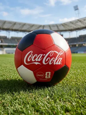 كرة قدم رسمية من كوكاكولا (Coca-Cola)، وهي إصدار خاص لكأس العالم سنة 2026 سارع بالحجز كمية قليلة جدا