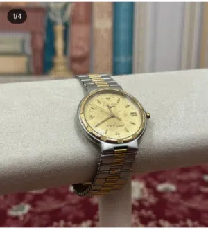 ساعة لونجيز longines السويسرية بلون ذهبي
