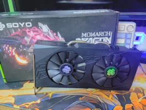 كارت شاشة rx580 8g من سويو جديد مفحوص و شغال و يقبل كل التحديثات حرارته ما تعبر 72 تحت الضغط