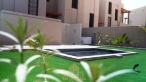 Stylish 3-bedroom duplex in Muscat Bay with sea views, modern finishes, and luxury amenities