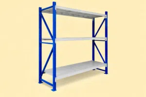 Steel shelves