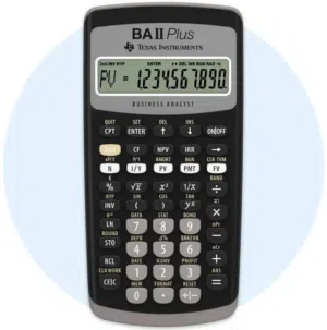 آلة حاسبة CFA Exam calculator