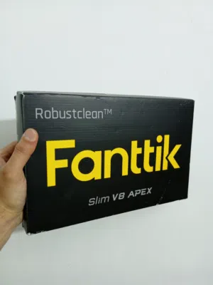 Fanttik Slim V8 APEX Car مكنسة كهربائية صغيرة محمولة لاسلكية 4 في 1 بقوة شفط 19000 باسكال.