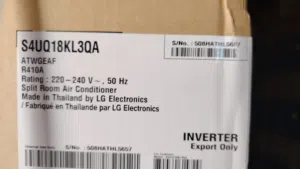 مكيف اسبلت ال جي 18 الف وحدة