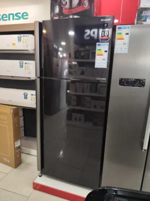 لاول مره حرق سعر على ثلاجة شارب77حجم 583 لتر فعلي Sj-se77Dsl اسود