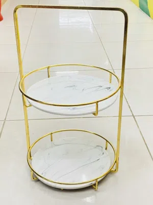 Luxury Ceramic Serving Tray This 2 Tier Design