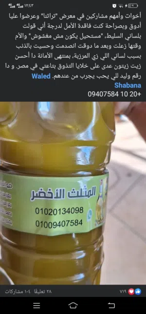 زيت زيتون المثلث الاخضر