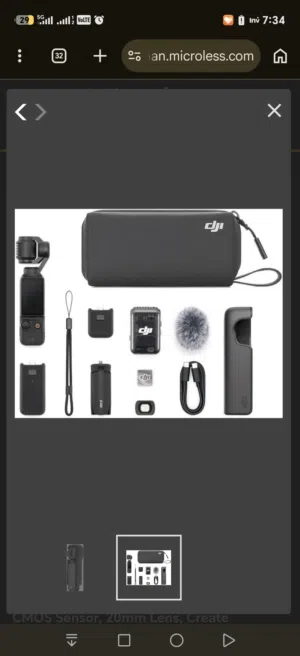 DJI Osmo Pocket 3 Creator Combo كاميرا اوسمو 3
