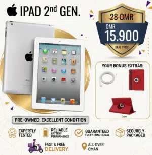 iPad 2 , 2nd generation with cover and charger