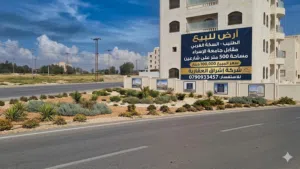 أرض مميزة للبيع الطنيب السكة الغربي 500 m على شارعين مقابل جامعة الإسراء لقطة