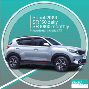 Kia Sonet 2023 for rent in Dammam - Free delivery for monthly rental