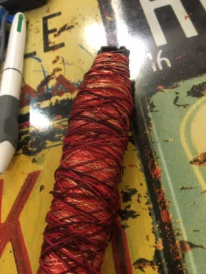 Red copper and gold copper roll