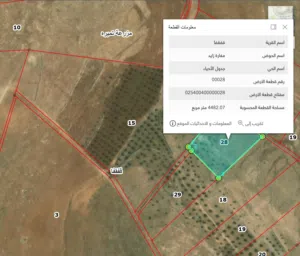 قطعة بجرش بسعر مغري الدونم بـ 4000 دينار