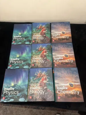 Inspire Physics  Inspire Biology  Inspire Chemistry For sale - original McGraw Hill textbooks.