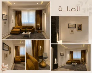 شقه مفروشه تشطيب حديث مثلما موضح ف الصور