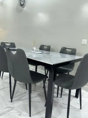 طاوله سفره مع 6 كراسي