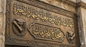شهادات ثانوية وجامعيه وشهادات خبرة وتقارير طبية و قسائم الكتورنية