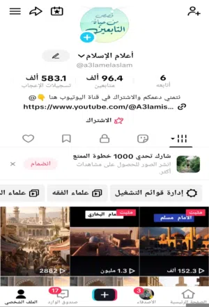 حساب تيك توك