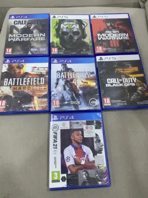 للبيع 7 العاب بلايستيشن 4'5 .. جميعها مع بعض