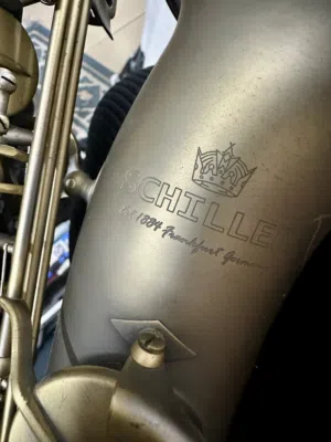 Schiller alto saxophone for sale as new few months use only