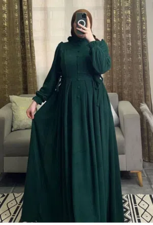 فستان قطيفة مضلع