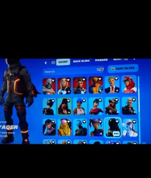( شوف الوصف مهم  ) حساب فورت نايت سيزون 3 ( اكثر من 60 سكن / سوني ) مربوط سوني على شكل حساب سوني