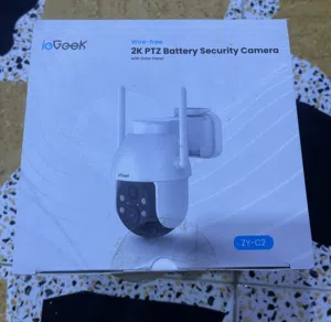 كاميرا مراقبة ذكية لاسلكية IeGeek بالطاقة الشمسية والبطارية (متحركة PTZ) - خارجية ومقاومة للطقس