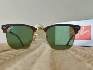 Ray-Ban UV Protection Clubmaster Sunglasses - RB3016 W0366 - Lens Size: 51 mm - Brown