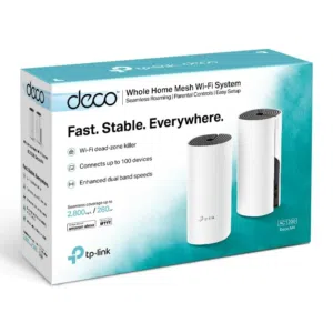 راوتر تي بي لنك ديكو M4 (سيت قطعتين)  AC1200 TP-Link Deco M4 AC1200 2-Pack Whole Home Mesh Wi-Fi 5 S