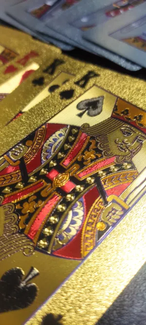 ورق شده اصلي مقاوم للماء مع شهاده الون ذهبي وفضي gold silver