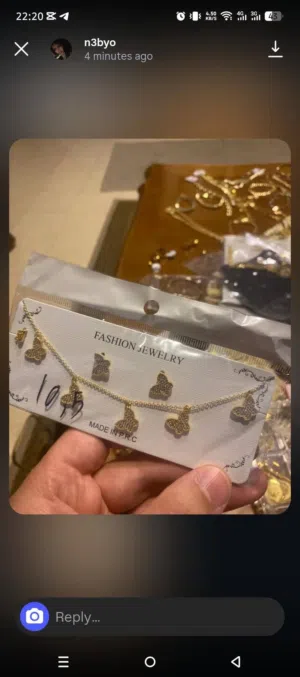 اكسسوارات مطليه بالذهب