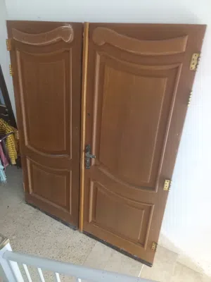 باب خشب  مع حلقو