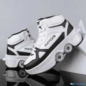 بوت سكت صيني مع كبسة اللون ابيص واسود نفس الي بالصورة بالظبط