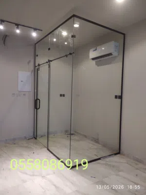 فني تركيب زجاج سكريت ومريات وحمامات شور