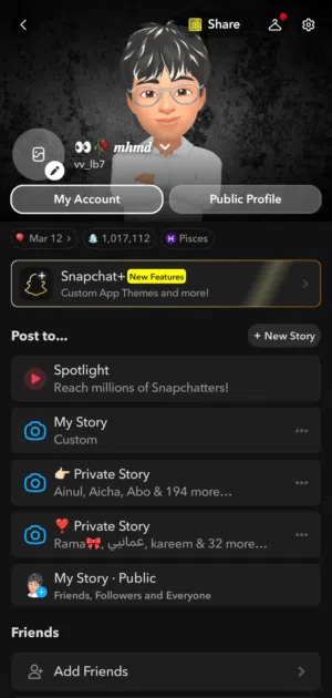 حساب سناب للبيع