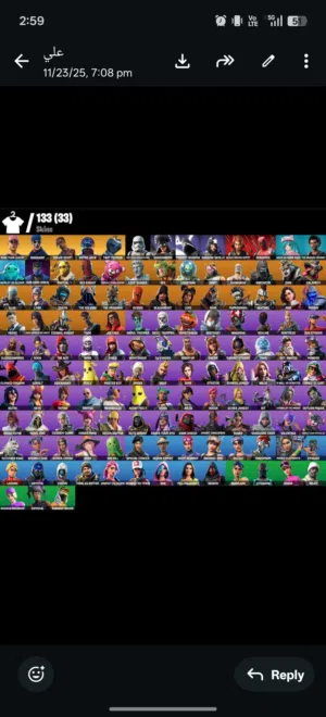 حساب نادر فورت نايت ترفسكوت و حزمة طور الزومبي القديم واكثر من 130 سكان