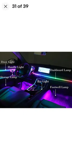 اضاءه داخليه للسياره ambient lights