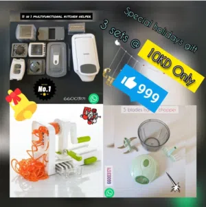 Multifunctional Kitchen Helper, Food Chopper & Spiralizer