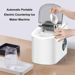 ماكينة صنع ثلج كهربائية محمولة – جديدة