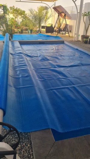 Solar blanket (cover) for pools.