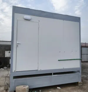Sandwich Panel Toilet with Shower & Wash basin + Water/sawerge tank for sale on Tariq Al KHOUD LLC