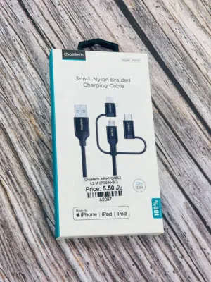 Brand New Choetech Charging Cable in Oman Flexible reach 1 Year Warranty