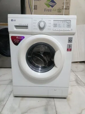 غسالة 7 كيلو LG ماتور بتكنولوچيا الدفع المباشر  لون ابيض