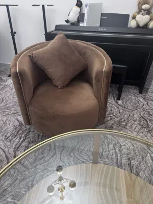 Velvet armchair
