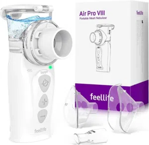 جهاز استنشاق شبكي محمول من طراز Feellife Air Pro VIII.
