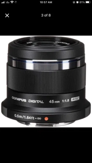 Olympus M.ZUIKO Digital 45mm 1:1.8 Black