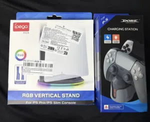 قاعدة سوني 5 مع شاحن اجهزة