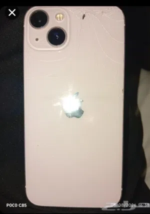 iPhone 13 128g  screen and battery replaced  ايفون 13 128 جيجا مع كرتونه مغير شاشه بطاريه