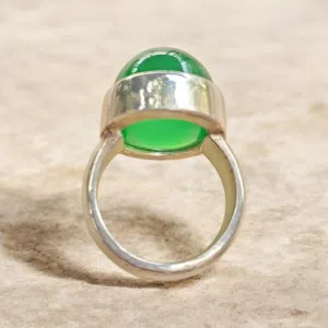 لمحبي التميز خاتم بحجر جاد بورمي