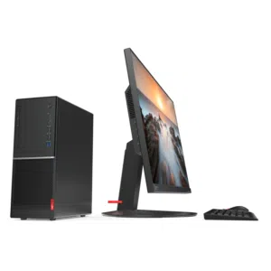 جهاز حاسوب مكتبي Lenovo Desktop, شاشة Samsung 24 انش مع Mouse  مع Keyboard  مع WiFi dongle بسعر مغري